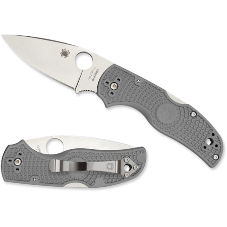Spyderco 2024 Spyderco Native 5 Lightweight Gray Maxamet Plain SPY-C41PGY5